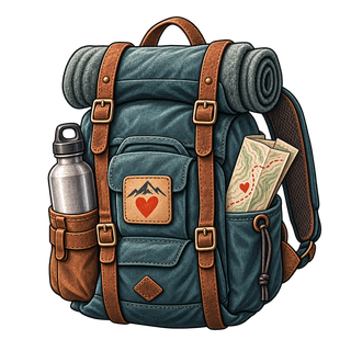 Wanderrucksack für eine Hüttentour