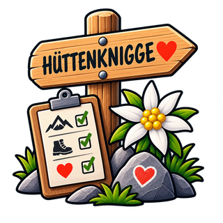 Illustration zum Hüttenknigge und richtigen Verhalten auf der Hütte